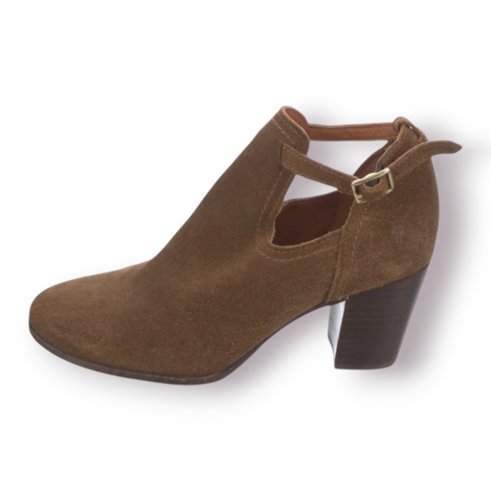 Frye Suede Ankle Boots Brown Size 7